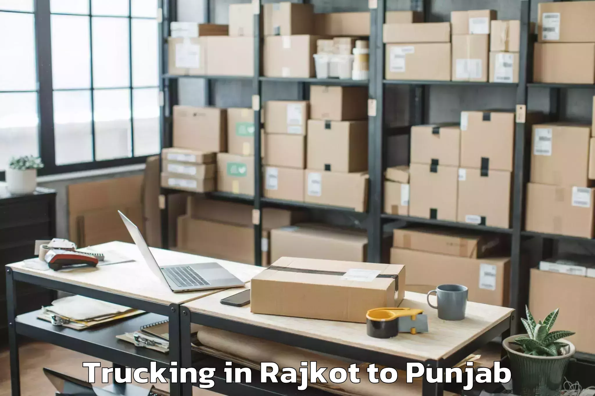 Book Rajkot to Patran Trucking Online